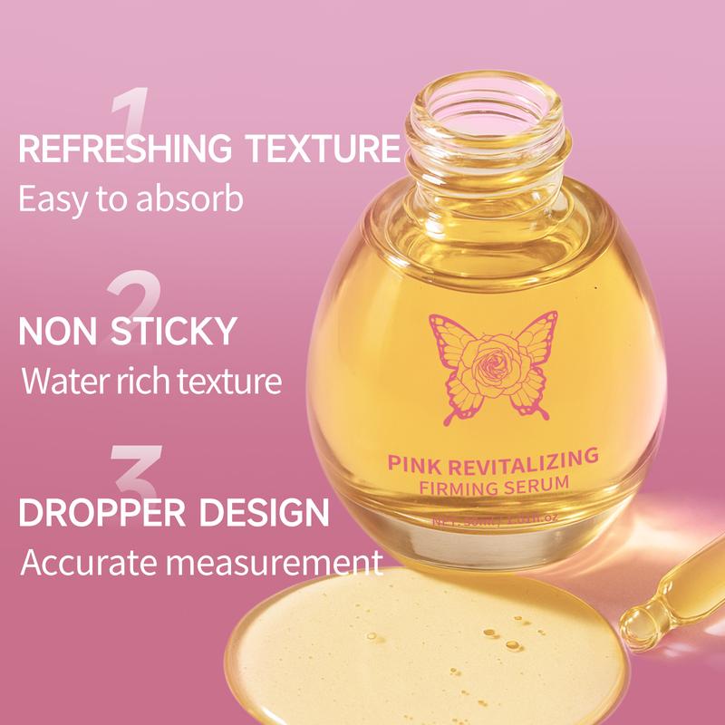 VENROCK Pink Revitalizing Serum - Improve Dullness Enhances Radiance &Contains Anti-Aging Active Peptides For Increase Skin Elasticity &Moisturizing Texture Brightening Solution Lightweight-Rejuvenate Natural Skin