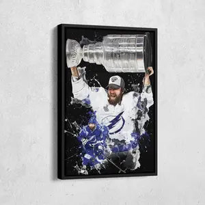 [UNFRAMED] Nikita Kucherov Hockey Poster, Tampa Bay Professional Ice Hockey, Sports Wall Decor for Fans