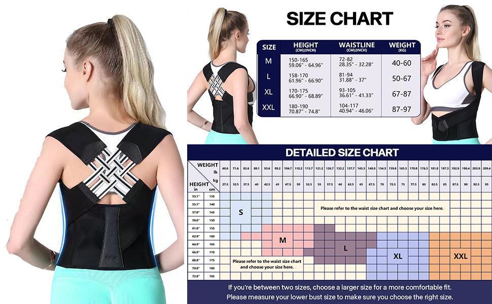 ‌Ergonomic Posture Corrector Adjustable Brace for Spine Alignment Back Pain Relief Anti Hunchback Support Comfortable Office Work Computer Study‌ Waist Trainer Corset Waist Abdominal Belt U Back Shaper