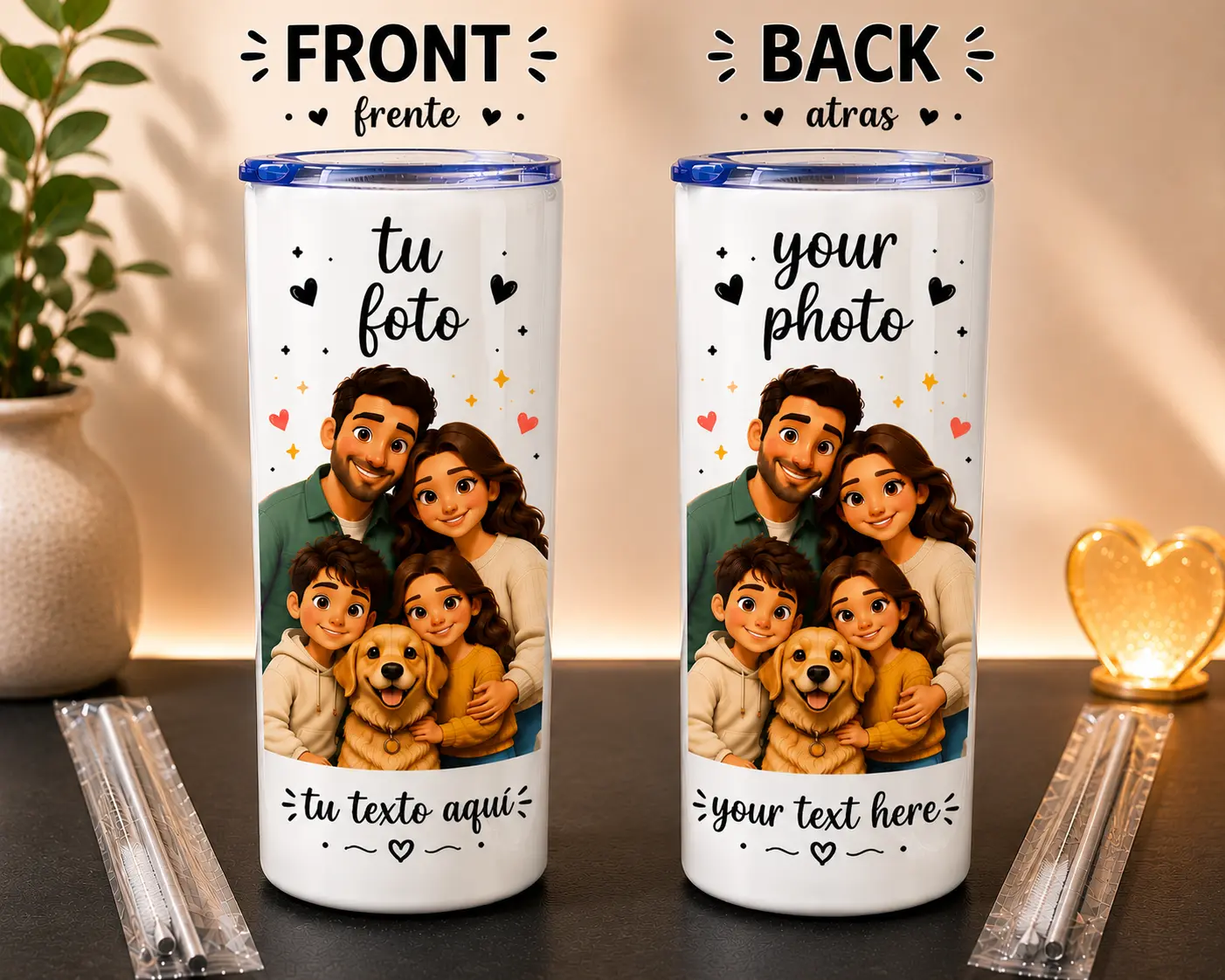 Termos personalizados, custom terms, Custom Personalized Drinkware Water Bottle