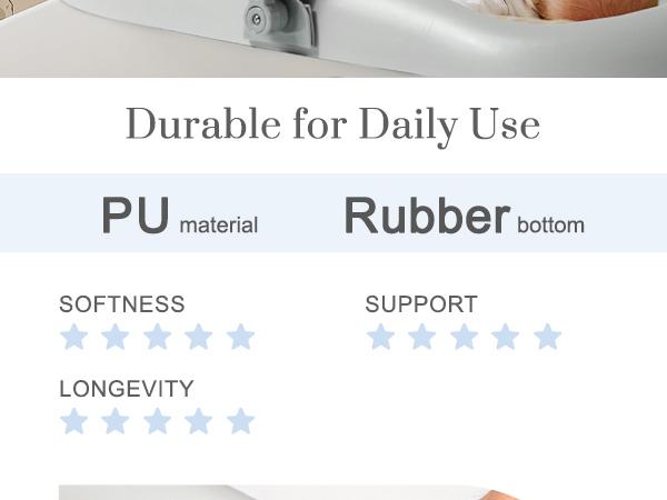 Wipe-Clean Baby Changing Pad, Waterproof Durable PU Pad, Soft & Non-Slip Safety Belt & Hanging Toys, Easy to Adjust & Removable Bar, Gray, Supplies Newborn, TikTokShopBlackFriday