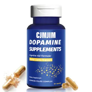 CJMJIM Dopamine Brain Food Supplement w/L-Tyrosine - Promotes Mental Drive, Clarity & Focus - Supports Mental Energy - 60 Capsules