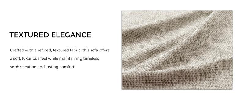 [New Year Deals] 112'' Modular Sectional Sofa Couch with Chaise, Full-Foam Structure, Compression Packaging Design, Woven Texture Upholstery, Oversized Modern Sofa for Living Room,Christmas Gifts for the Whole Family: Husband & Wife, Mom & Dad