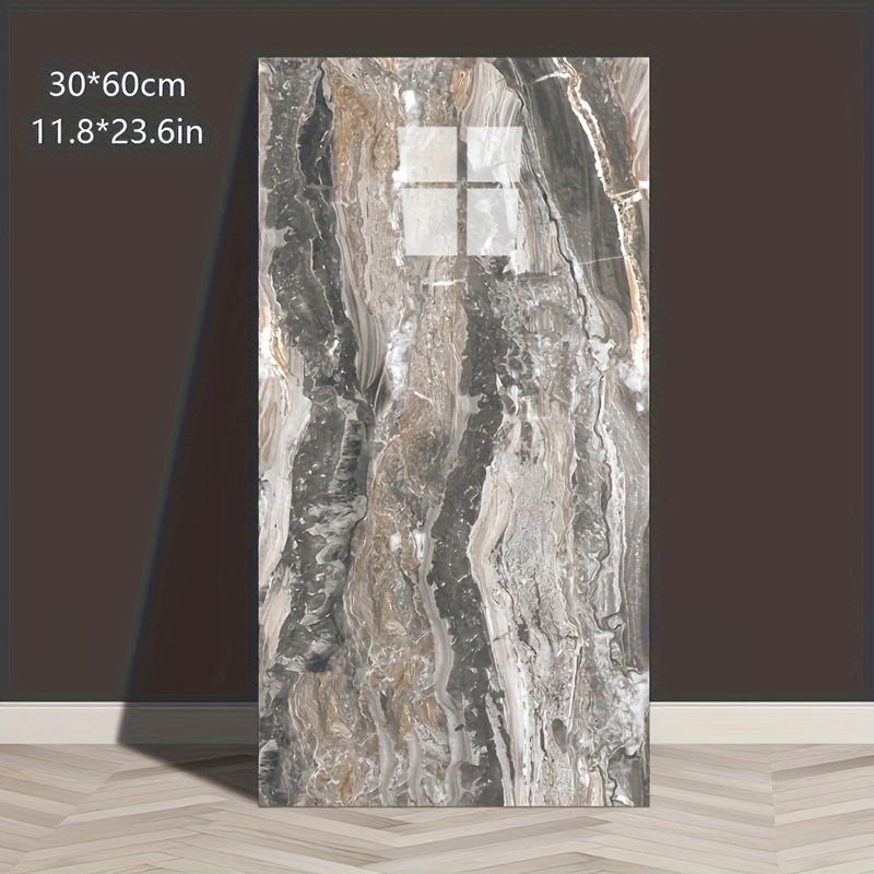 BRODARK 20/40PCS White Marble Tile Wall Stickers Large Easy Peel & Stick Waterproof Self-Adhesive Panels for Kitchen Living Room Bathroom Corridor Home and Dormitory 23.62*11.8in Decorative Ornaments Tiles Sticker