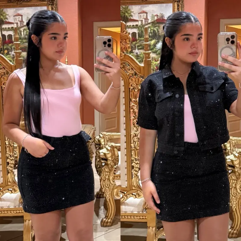 Anabel Rhinestone Skirt
