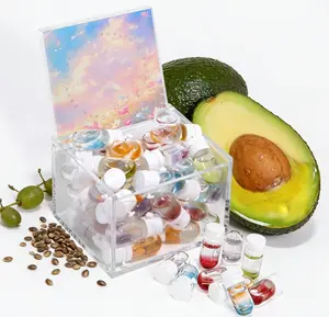 30Pcs Natural Avocado & Camellia Hair Perfume Oil Set for Women - 2 in 1 Nourishing Treatment & Perfume Oil for Frizzy Hair - Smoothing Moisturizing Care