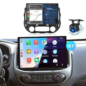 4G+64G 13" Android Car Stereo for 【Chevy Colorado GMC Canyon 2015】 with WiFi DSP Bluetooth 5.4 Carplay/Android Auto,1920*1200 Touchscreen Radio with GPS FM/RDS SWC Backup Camera