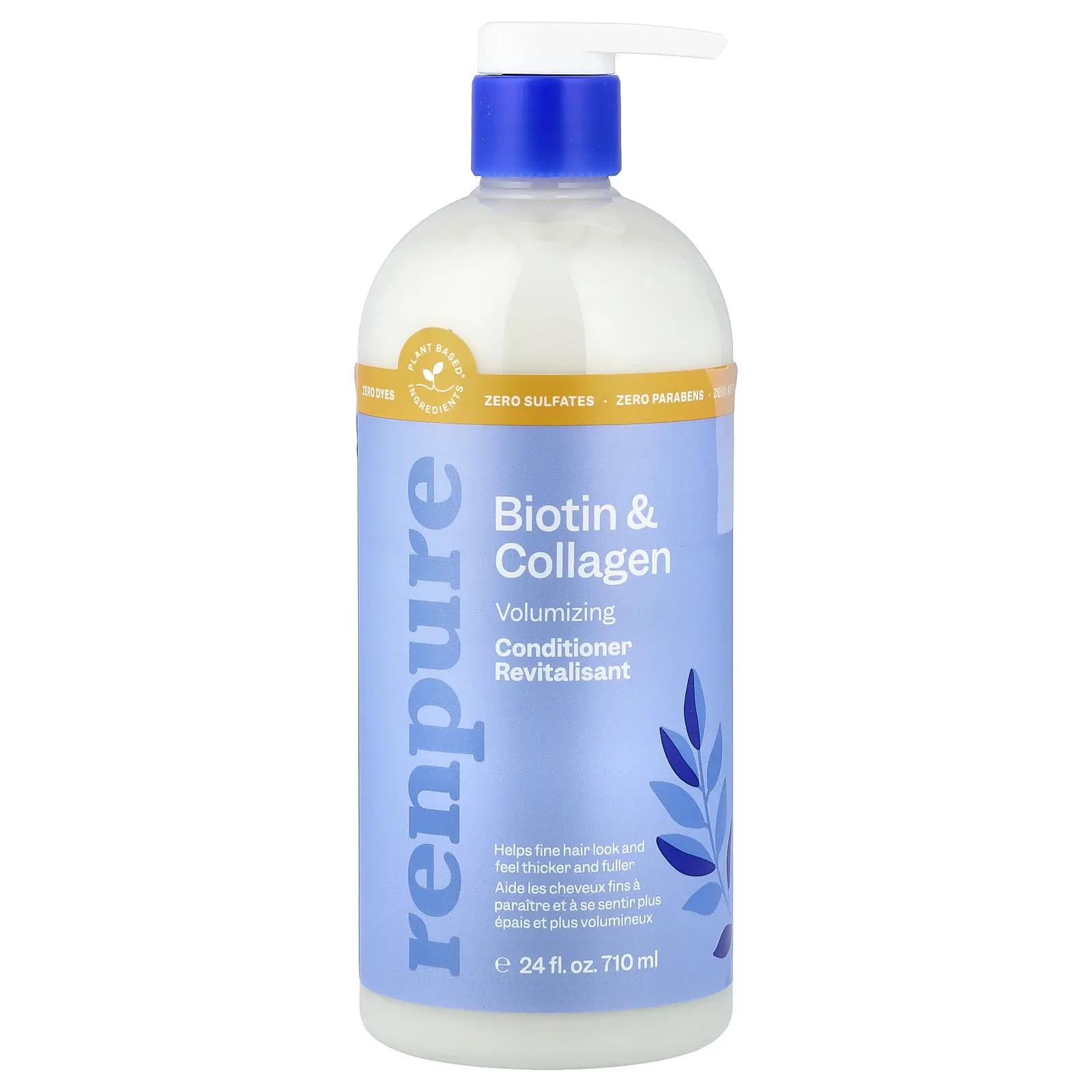 Renpure Volumizing Conditioner, Biotin & Collagen, 24 fl oz (710 ml ...