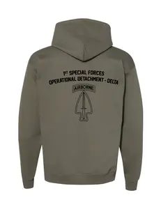 1st Special Forces Operational Detachment-Delta Hoodie (Military Green)