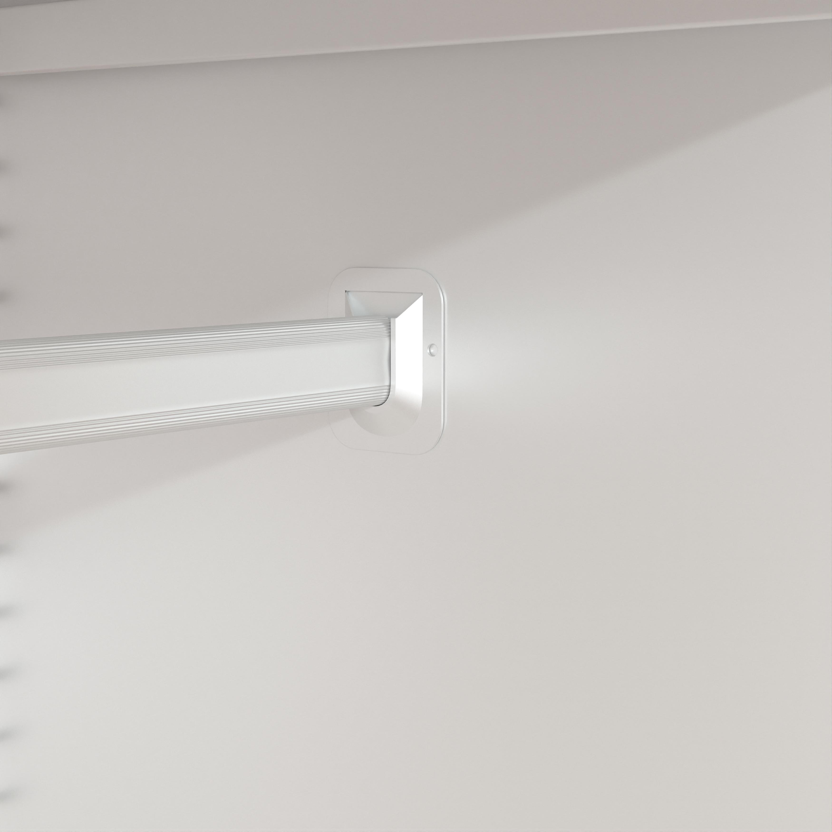 Metal Wardrobe Closet 71" with 2 Doors & 2 Drawers, Armoire Wardrobe Closet with Hanging Rods and Adjustable Shelf, Steel Wardrobe Storage Cabinet for Bedroom, Large mothersdaygift