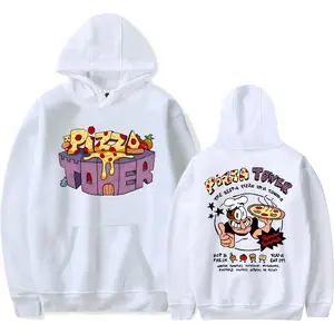 Pizza Tower Merch Hoodies Men Women New Print Casual Fashion Streetwear Sweatshirt minimalist design, quick-dry moisture wicking, vintage style for Birthday Valentine's Day Christmas Halloween