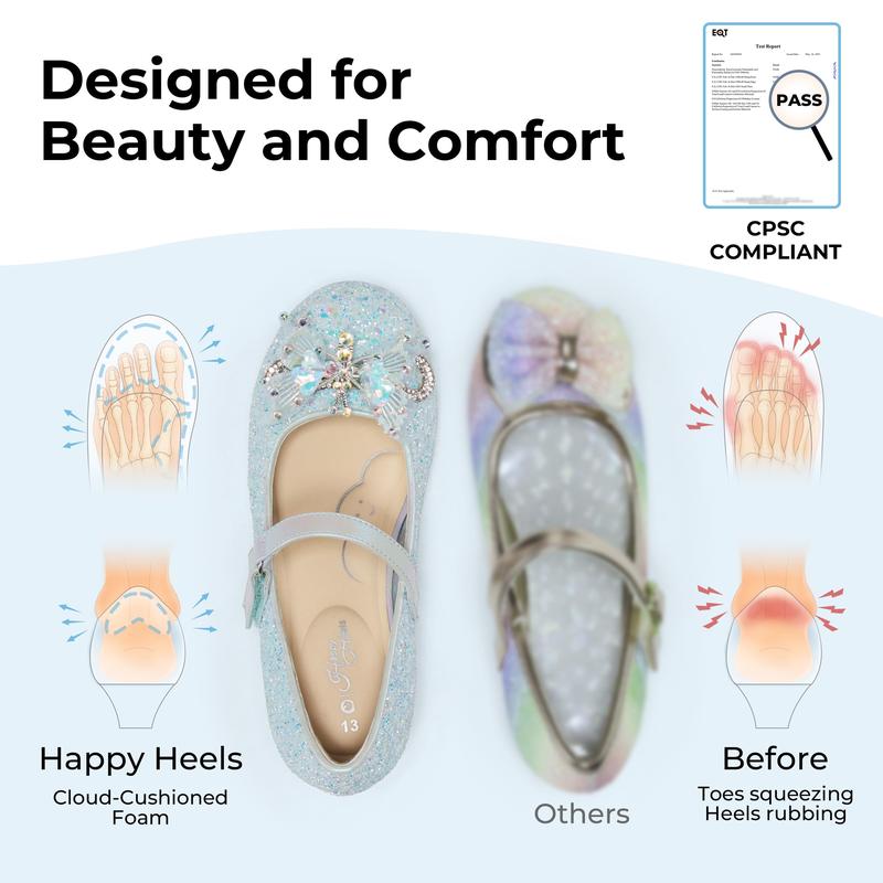 PATPAT Girls Cowgirl Boots,Embroidered Pointed Toe Cowboy Boots with Side Zipper Western Riding Shoes for Little Kid/Big Kid