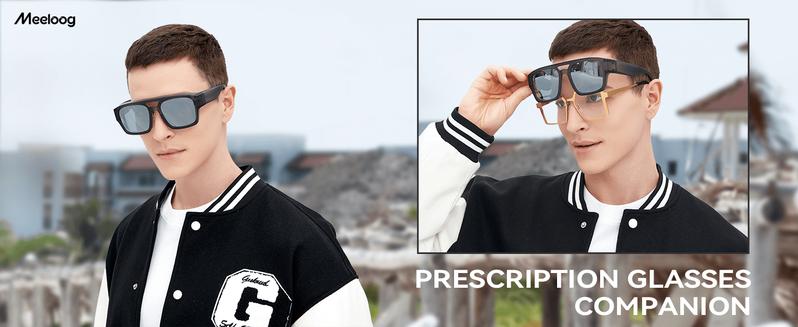 Meeloog Polarized Fit Over Sunglasses for Men & Women,Outdoor Fashion Rectangular Aviator Style, Lightweight & Flexible TR90 Frame, UV Protection Sunglasses Over Glasses ST0081 Functionality Coating Lens