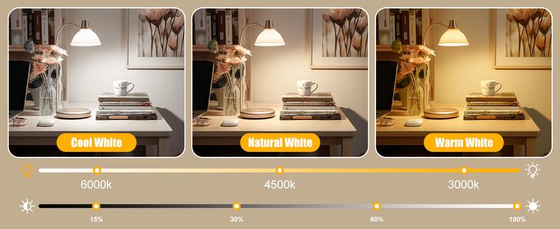 Brightown E26 Rechargeable Light Bulb with Remote Timer and 3 Color Temperatures, Battery Backup Bulb for Sconces and Lamps, E26 Detachable Charging for Non-Hardwired Fixture, Dimmer, 700LM