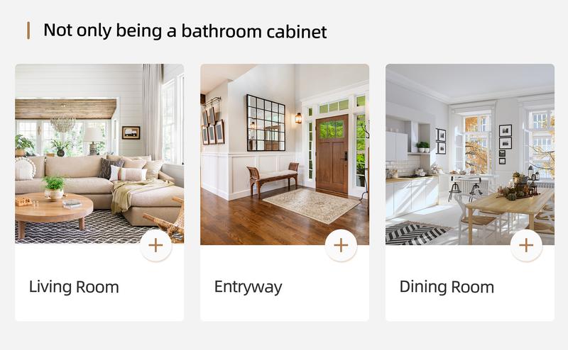 Walsunny Tall Bathroom Cabinet, Corner Sideway Kitchen Storage with Adjustable Shelves,  Towels Shampoos & Washing Supplies Space Saving Furniture, Floor Mount Narrow Tall Cabinet for Home, Versatile Farmhouse Pantry, White