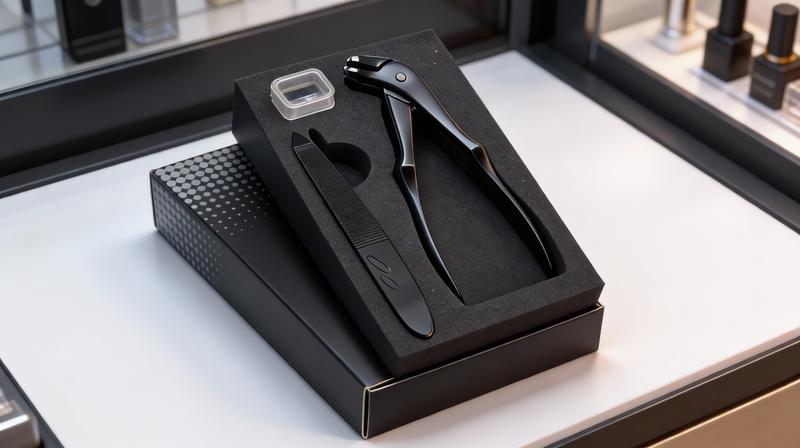 Professional black long-handled scimitar head toenail scissors, unisex more suitable for the elderly, large opening anti-splash design, with nail file set, durable metal foot manicure, suitable for thick and hard nails.