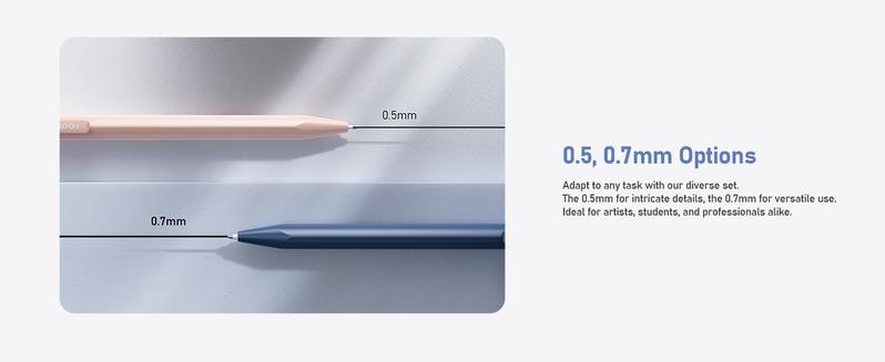 Four Candies Mechanical Pencil Set, with 0.5 & 0.7mm Lead Refills (HB & 2B), Pastel Erasers & Eraser Refills, 29-Count Pack with Case, Cute Aesthetic School Supplies for Writing, Drawing, Sketching