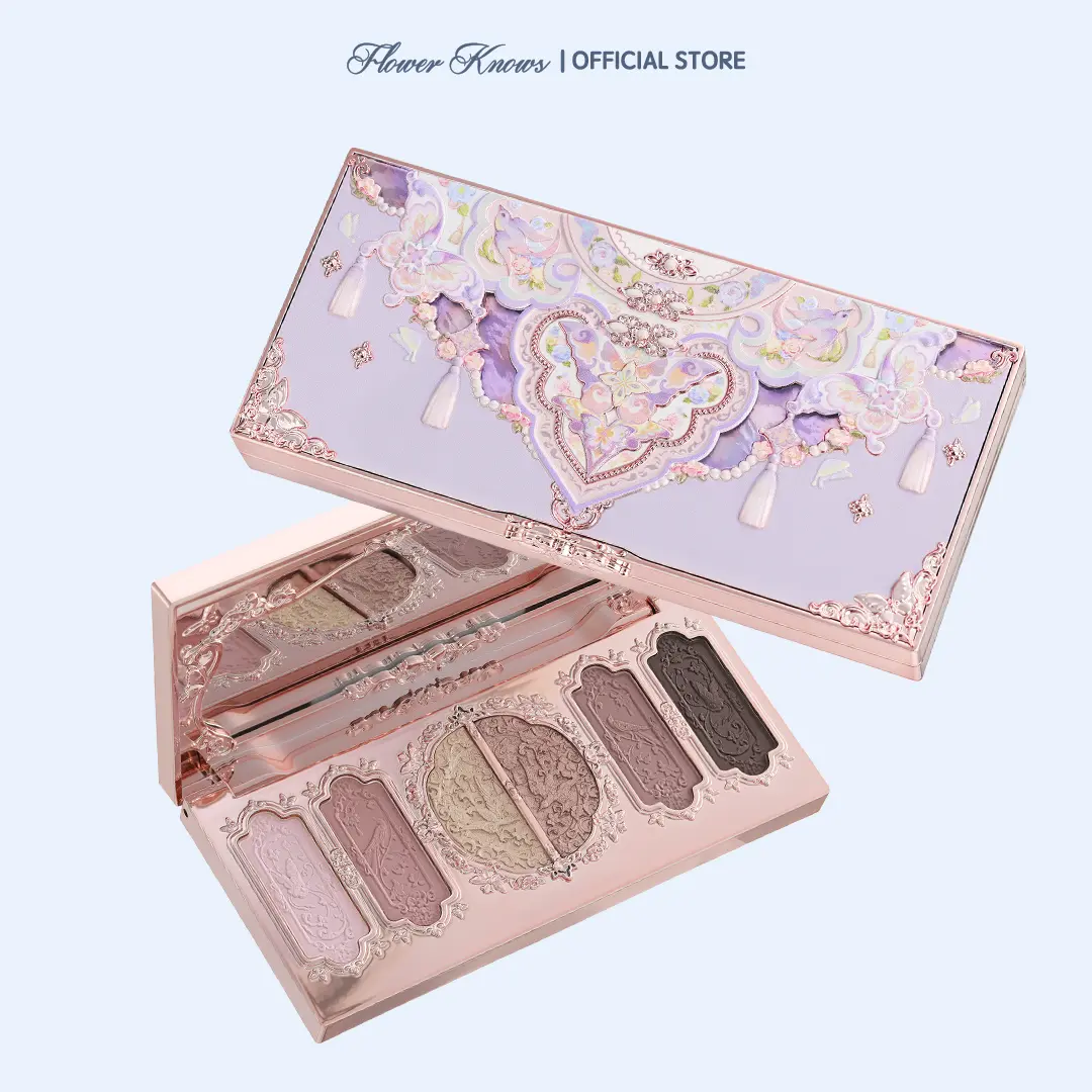 Flower Knows Butterfly Cloud Collar Collection Embossed Six-Color Makeup Palette, #tiktokshopbacktoschool, #sohochic