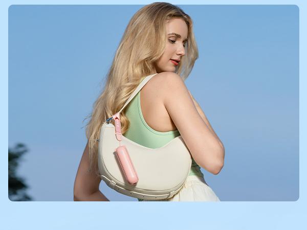 JISULIFE Handheld Mini Fan 3-in-1 Portable, 4500mAh/2000mAh Rechargeable Battery USB Fan with Power Bank & Flashlight, Multifunctional for Travel, Makeup, Daily Use