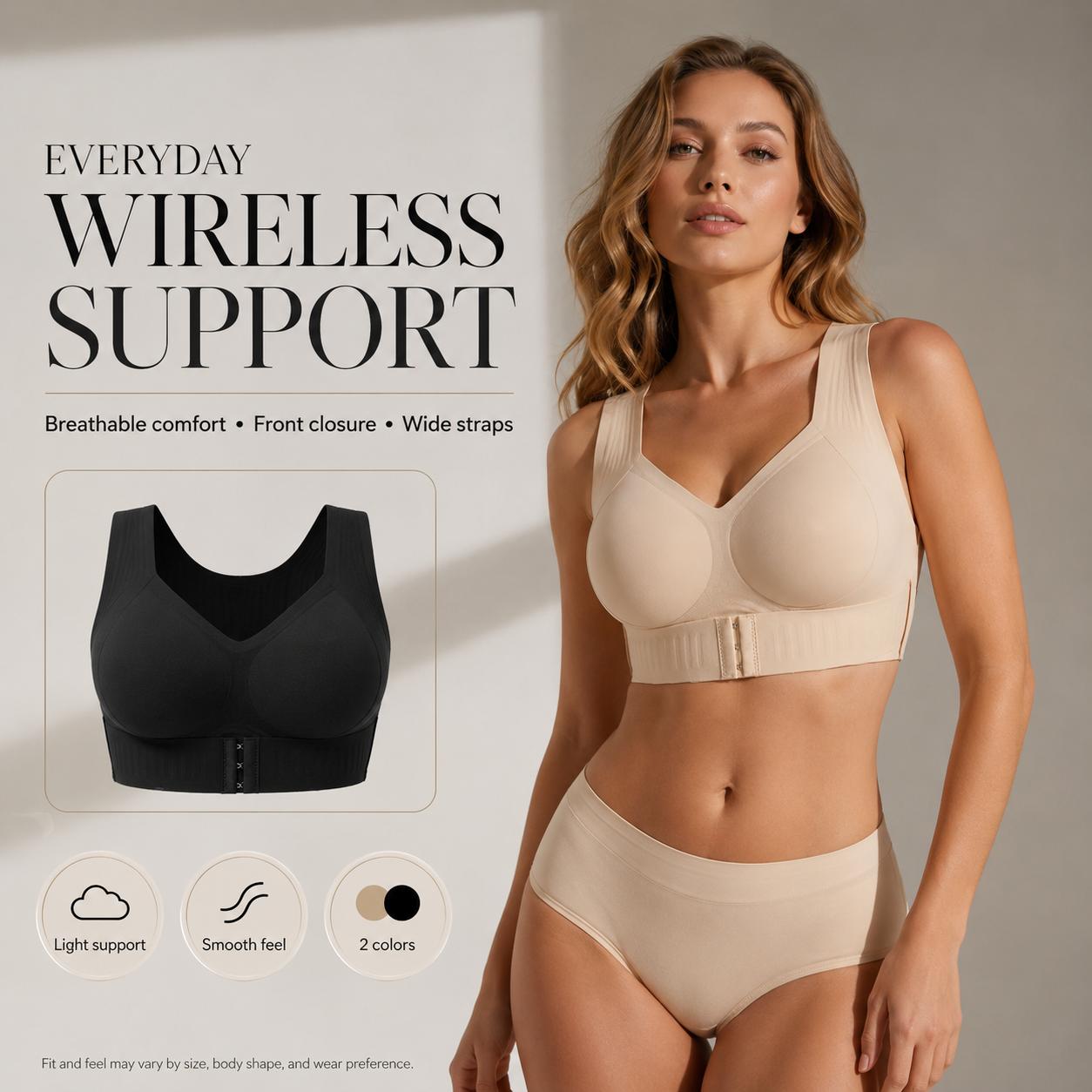 【Postural correction】Women’s Beige Wireless Bra, Soft Breathable Non-removable Moulded Cups, Yoga Fitness Sportswear for Gym & Daily Training Breathable Comfy Bra Posture Shaping Bra 【Postural correction】Women’s Beige Wireless Bra, Soft Breathable Non-removable Moulded Cups, Yoga Fitness Sportswear for Gym & Daily Training Breathable Comfy Bra Posture Shaping Bra