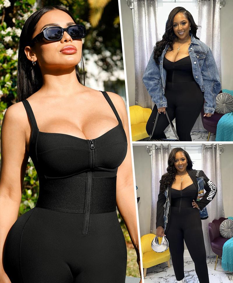 Shapellx AirSlim ElasticFuse Zipper Shaping Jumpsuit Waist band Tummy bridle Workout Outfit Womenswear Shapewear Bodysuit One-piece Yoga Suit Stylish Activewear Shapellx AirSlim ElasticFuse Zipper Shaping Jumpsuit Waist band Tummy bridle Workout Outfit Womenswear Shapewear Bodysuit One-piece Yoga Suit Stylish Activewear