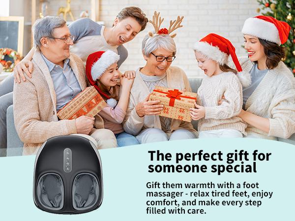 Nekteck Foot Massager Machine with Heat, Deep Kneading Shiatsu Foot Massager with Air Compression, Multiple Massage Modes & Adjustable Intensity