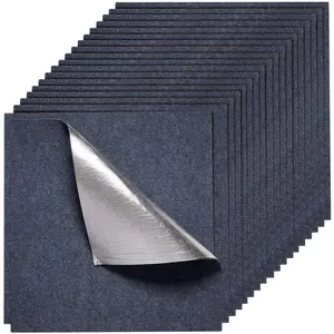 VEVOR Carpet Tiles 24x24 inch,  15 Pack Peel and Stick Carpet Square Rug, Self Adhesive Commercial Floor Soft Padded for Seamless Cover 60sq.ft², Easy DIY Replacement for Living Room Office,Gray