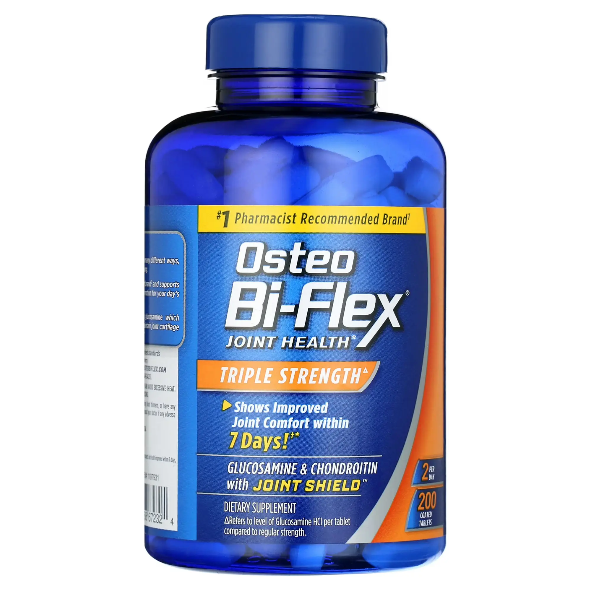 Osteo Bi-Flex Triple Strength Dietary Supplement, 200 Tablets with 1500mg Glucosamine Chondroitin & Joint Shield, Ultra Strength Joint Care Soothing Relief Support Vitamins for Enhanced Health & Mobility, Joint Care Vitamins Supplements, Soothing Relief J