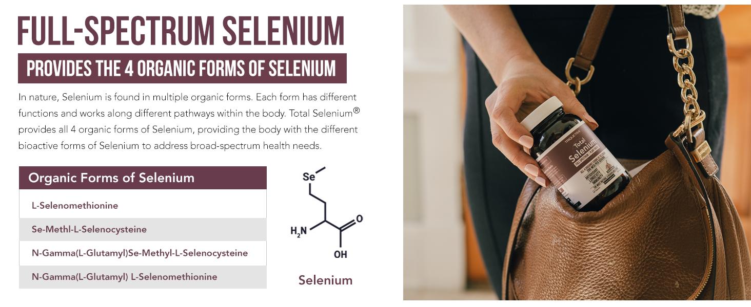 Total Selenium (200 mcg) - Plant-Based Selenium Supplement Edible Healthcare Dietary