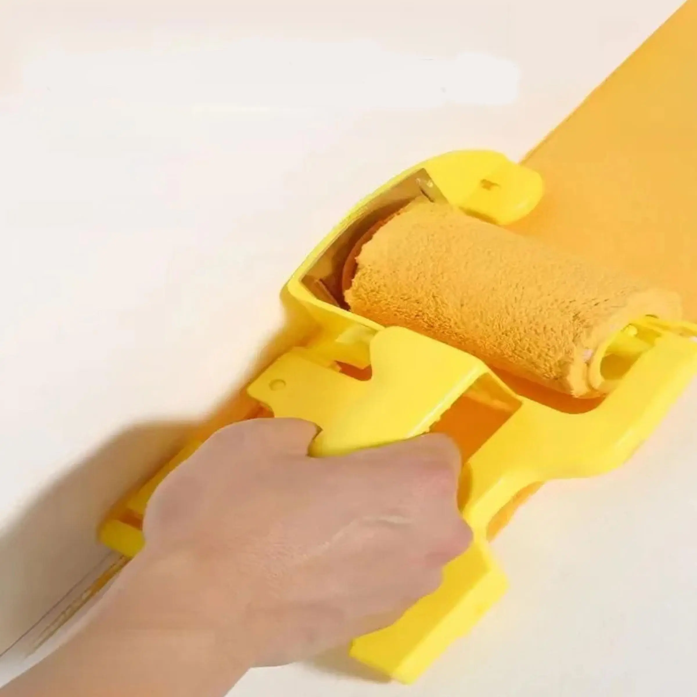 Paint Roller & Brush Set, Paint Roller with Corner Brush, Paint Edger Tool with Edge Precision, Paint Tool for Indoor Wall Painting, Building Detail Treatment & Plastering, Paint Roller Kit