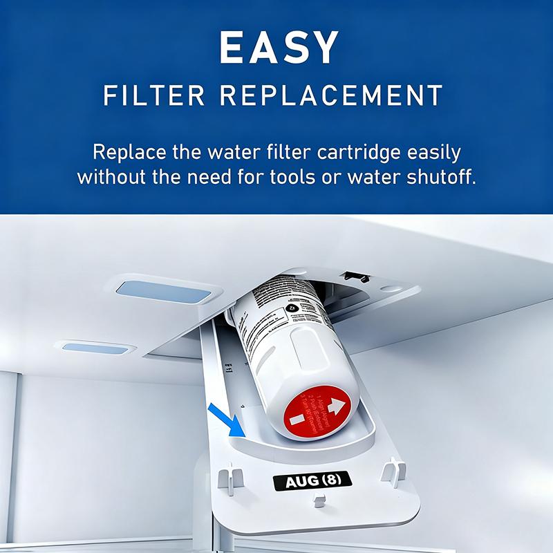 EveryDrop by Whirlpool EDR2RXD1 Refrigerator Water Filter 2,  Replacement for W10413645A, W10238154, NSF/ANSI 42 & 53 Certified, Reduces 28 Contaminants Including Lead & Pharmaceuticals – 6-Month / 200 Gallon