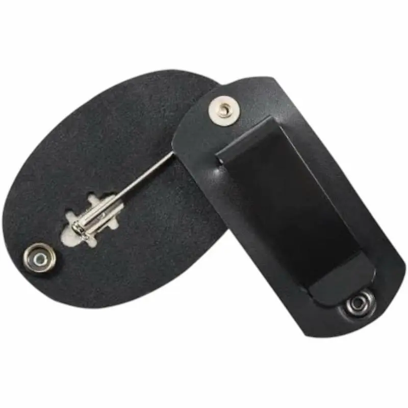 ROTHCO Tactical ID Badge Holder for Adults, Durable Leather Clip-On with 3.625x2.625 in Protector, Swivel Snap, Secure Closure, Easy Placement (Black 1133) - Ideal for Law Enforcement, Tactical Id Holder