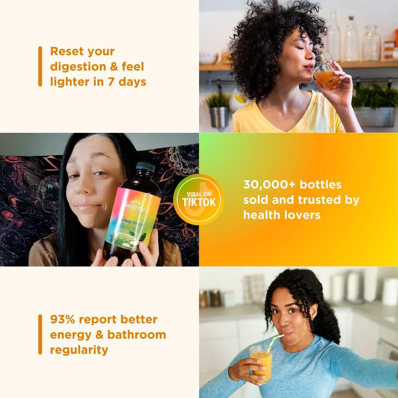 Serene Herbs Soursop Bitters Liquid Orange with Soursop Leaves for Gut Cleanse, Detox, Digestive Wellness & Immune Boost with Black Seed, Moringa, Irish Moss, Ashwaganda, Turmeric (16 FL oz, Orange)