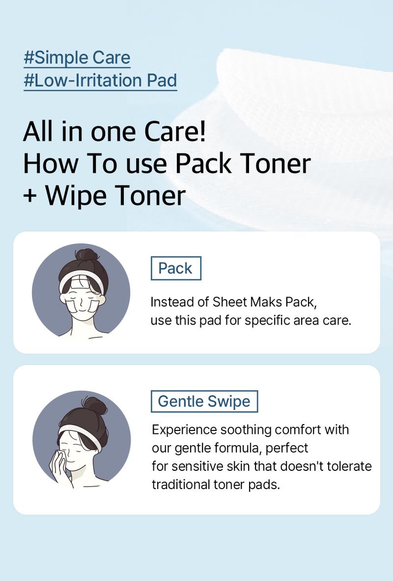 [mixsoon Official Shop] Hyaluronic Acid Toner Pad 6.08 fl.oz / 180ml / 80 Sheets -  Deep Hydration Toner Pads, Korean Skincare for Glass Skin