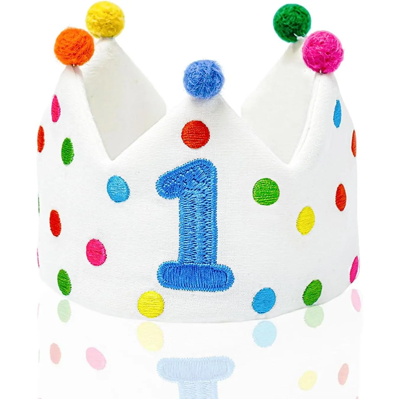 Personalized Hand Embroidered Birthday Hats Unique Happy Birthday Crowns Cute Party Hat for Boy Girl Fit All Ages