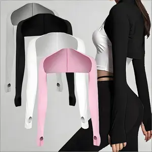 4pcs Women's Sun Protection Arm Sleeves With Shoulder Strap For Uv Protection, Sports, Cycling, Driving, Daily Wear