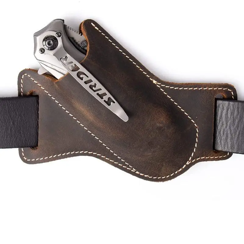 EDC Folding Knife Sheath - Waist-Mounted Tactical Tool Case for 5-in Outdoor Hiking Knives, Tactical Accessories with Secure Hold