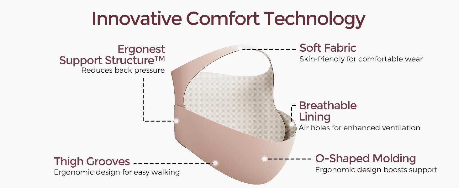 Momcozy Maternity Belly Belt, Invisible Maternity Sling, CozySupport Ergonest Maternity Belly Belt, Invisible Maternity Sling for Abdomen and Waist,-【B】