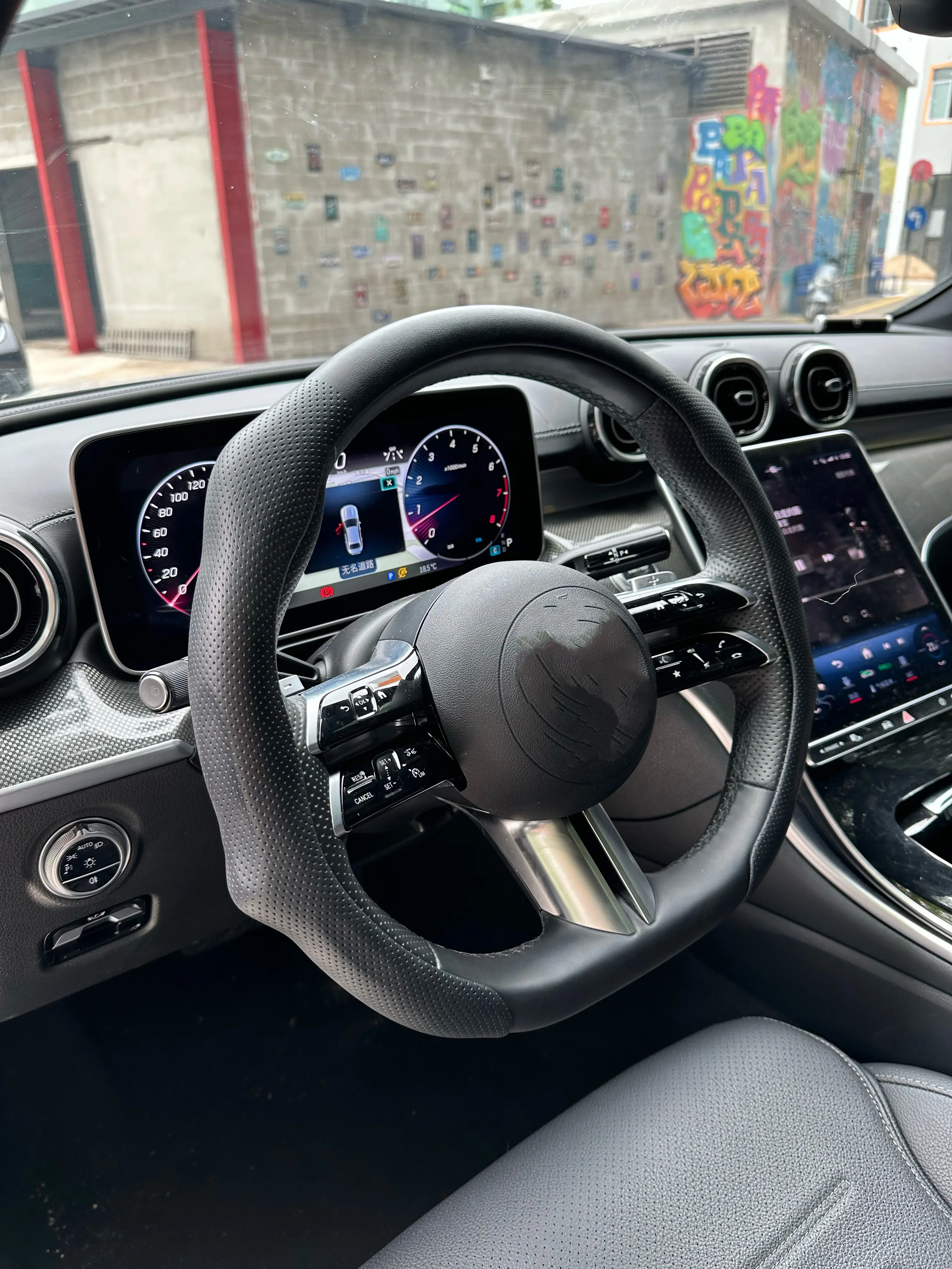 2026 Napa Leather Steering Wheel Cover with Insert – Non-Slip, Breathable, Ultra-Thin, All-Season Auto Accessory with Comfort & Stylish Design, Includes Installation Kit