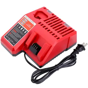 Multi-Voltage Battery Charger Replacement For Milwaukee 12V & 18V Lithium-Ion Battery, Rapid Charger Replaces 48-59-1812 Cordless Tool Lithium Batteries 48-11-2420