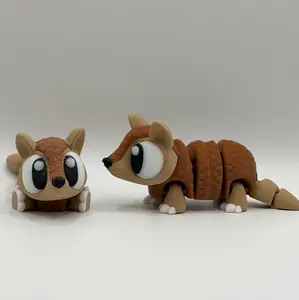 3D Printed Articulated Armadillo