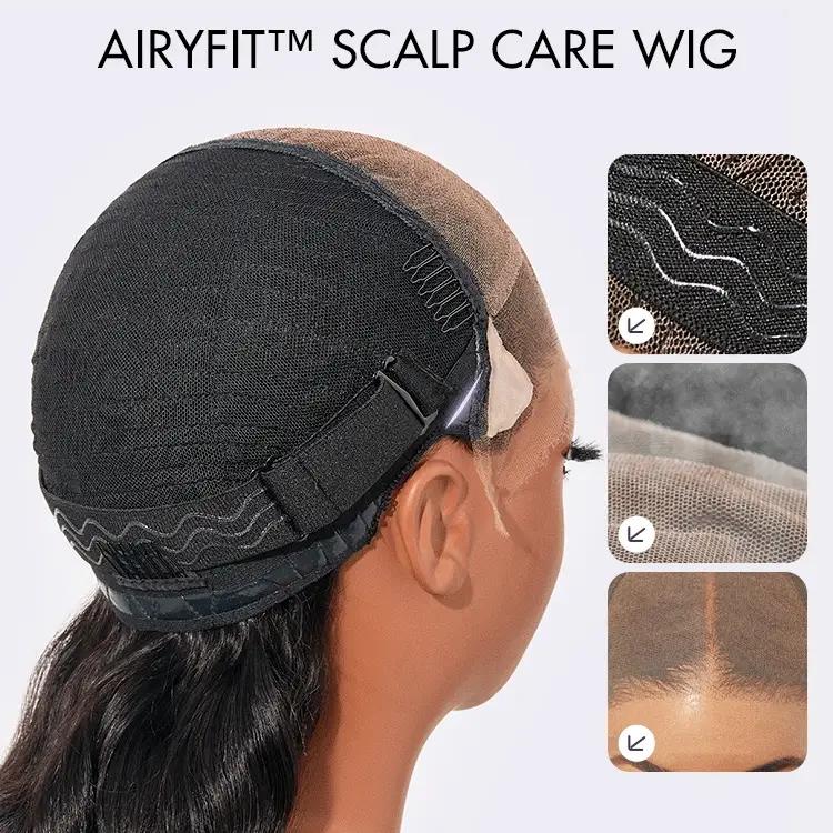 Luvme All Day Comfort Wig Glueless 7x6 Closure Pre Plucked Pre Bleached Pre Cut HD Lace Yaki Texture Body Wave Ready To Go-Come with Middle Part
