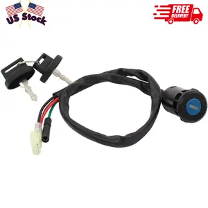 Ignition Switch w/Keys for Honda Recon 250 TRX250 2x4 Sportrax 250 400 TRX250EX TRX400EX FourTrax 200 TRX200 TRX250X ATV
