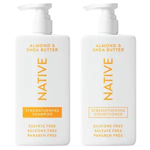 Native Shampoo and Conditioner Contain Naturally Derived Ingredients| All Hair Type Color & Treated, Fine to Dry Damaged, Sulfate & Dye Free - Almond & Shea Butter, 16.5 fl oz each (2 pack)