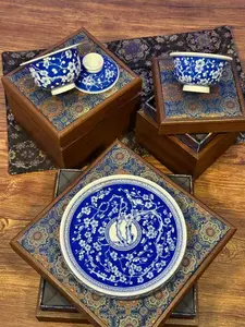 Blue and White Porcelain Ice Plum Pattern Tea Set