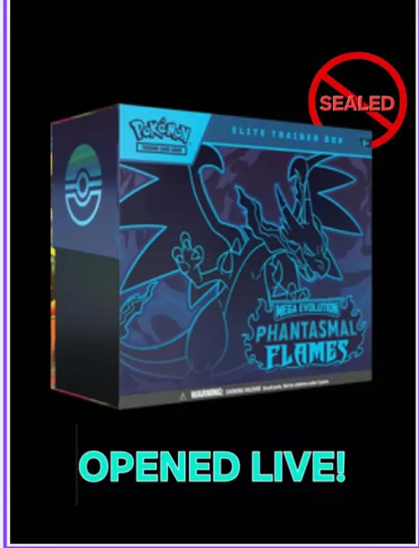 Pokémon Mega Evolutions Phantasmal Flames Elite Trainer Box ME02 Phantasmal Flames PFL Series Trainer Box for Enthusiasts