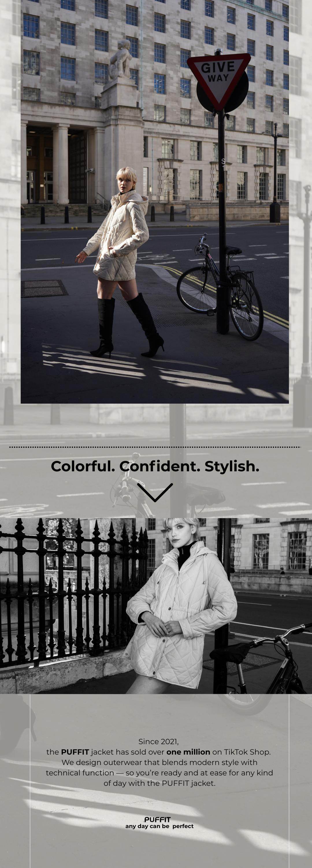 PUFFIT WarmCore Premium Mid-length Diamond Quilted Drawstring-waist PUFFER Style,Classic Diamond Pattern,Waist-cinching Lightweight Cotton Jacket,High-density Integrated Quilting Lightweight, Comfortable For Commuting, Stylish For Going Out SpringStatemen