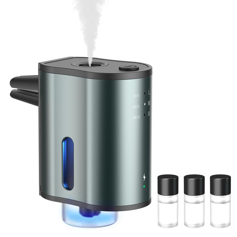 Smart Car Air Freshener with Three Adjustable Concentration Scent Levels, Portable Waterless Car Diffuser Air Freshener Car Aromatherapy Diffuser, 3*10ML Natural Perfume Smart Car Air Freshener with Three Adjustable Concentration Scent Levels, Portable Waterless Car Diffuser Air Freshener Car Aromatherapy Diffuser, 3*10ML Natural Perfume