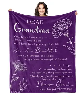 Grandma Gifts Blanket 50" X 60", Gifts For Grandma, Grandma Birthday Gifts, Great Grandma Gifts, Birthday Gifts For Grandma, Gigi Gifts For Grandma, Nana Gifts, Grandmother Gifts Throw