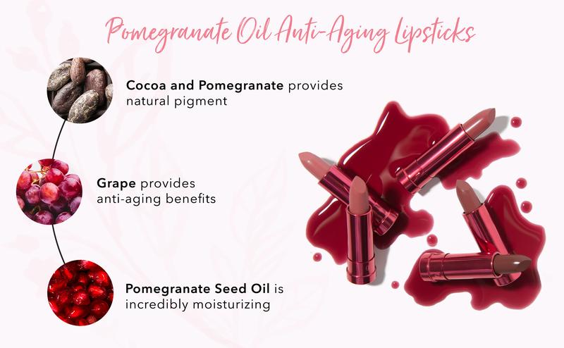 Fruit Pigmented Pomegranate Oil Anti-Aging Lipstick